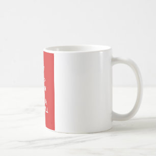 Behalten Sie Ruhe und umarmen Sie eine Grube Stier Tasse