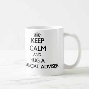 Behalten Sie Ruhe und umarmen Sie einen Tasse