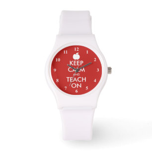 Behalten Sie Ruhe und unterrichten Sie auf Armbanduhr