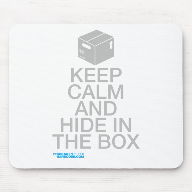 Behalten Sie Ruhe und verstecken Sie sich im Mousepad (Vorne)