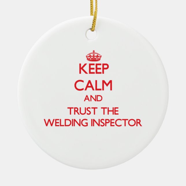 Behalten Sie Ruhe und vertrauen Sie dem Keramik Ornament (Vorne)