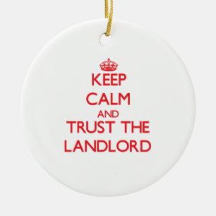 Behalten Sie Ruhe und vertrauen Sie dem Keramikornament