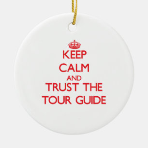 Behalten Sie Ruhe und vertrauen Sie dem Keramikornament