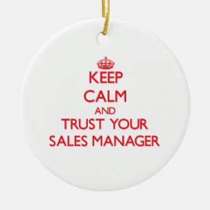 Behalten Sie Ruhe und vertrauen Sie Ihrem Keramikornament