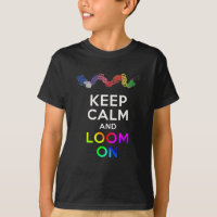Behalten Sie Ruhe und Webstuhl auf Shirt .png