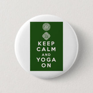 Behalten Sie Ruhe und Yoga an Button
