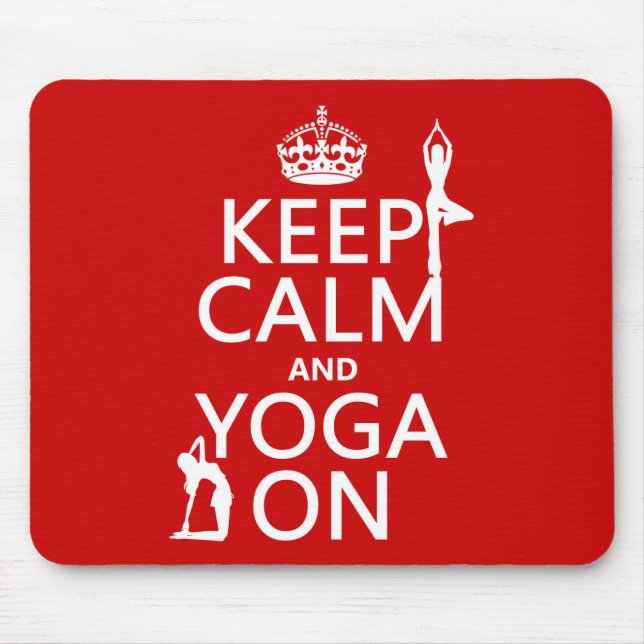 Behalten Sie Ruhe und Yoga auf (fertigen Sie Mousepad (Vorne)