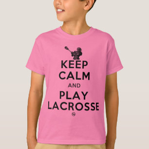 Behalten Sie Ruheund SpielLacrosse T-Shirt