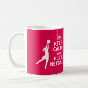 Behalten Sie Ruheund Spielnetball-Zitat Kaffeetasse