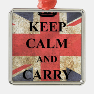 Behalten Sie ruhig, britische Flagge Ornament Aus Metall