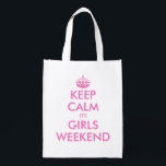 Behalten Sie ruhig es ist wiederverwendbare Tasche Wiederverwendbare Einkaufstasche<br><div class="desc">Behalten Sie ruhig es ist wiederverwendbare Tasche des Mädchenwochenendes Einkaufs. Lustig behalten Sie ruhig und machen Sie Taschentaschenparodie für Junggeselinnen-Abschied,  Brautparty,  Wochenendenferienreise,  wedding Team,  Braut und Brautjungfern,  Damennacht etc. weiter. Machen Sie Ihr eigenes niedliches Zitat mithilfe dieser Schablone. Vintager keepcalm Typografietext mit Prinzessinkrone. Spaßzusätze für Frauen und Damen.</div>