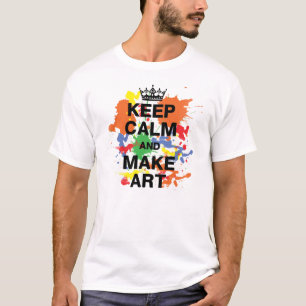 Behalten Sie ruhig u. stellen Sie Kunst-Shirt her T-Shirt