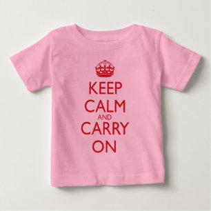 Behalten Sie ruhig und machen Sie Baby T-shirt