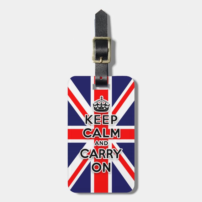 behalten Sie ruhig und machen Sie Gepäckanhänger (Vorderseite vertikal)