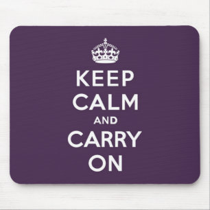Behalten Sie ruhig und machen Sie lila Dioxazine Mousepad