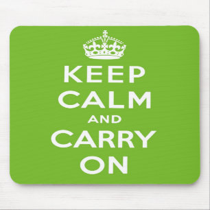 Behalten Sie ruhig und machen Sie Mousepad weiter
