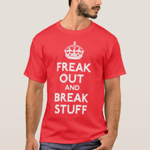 Behalten Sie ruhig und machen Sie Parodie-Shirt T-Shirt