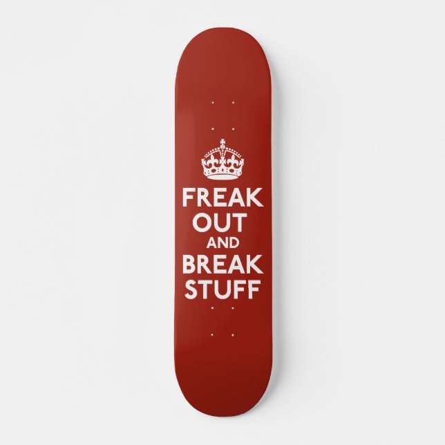 Behalten Sie ruhig und machen Sie Parodie weiter Skateboard (Vorne)