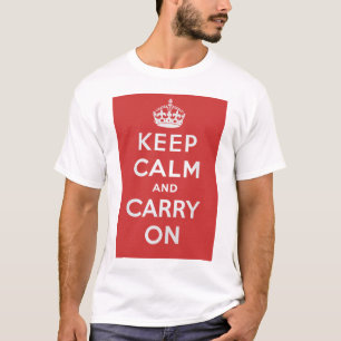 Behalten Sie ruhig und machen Sie T-Shirt weiter