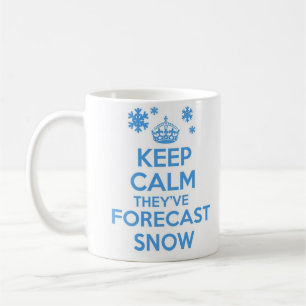 Behalten Sie ruhig und machen Sie Tasse - Schnee