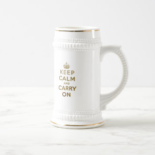 Behalten Sie ruhig und machen Sie Tasse weiter