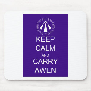 Behalten Sie ruhig und tragen Sie Awen Mousepad