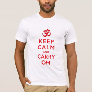 Behalten Sie ruhig und tragen Sie motivierend T-Shirt
