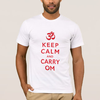 Behalten Sie ruhig und tragen Sie motivierend T-Shirt