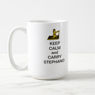 Behalten Sie ruhig und tragen Sie Stephano Tasse