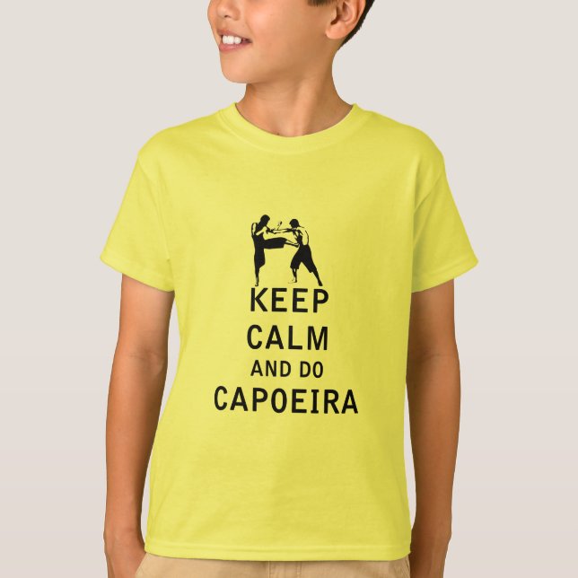 Behalten Sie ruhig und tun Sie Capoeira T-Shirt (Vorderseite)
