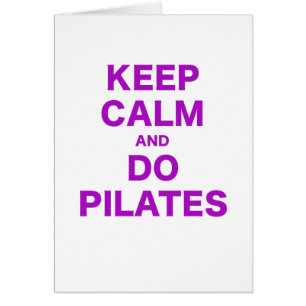 Behalten Sie ruhig und tun Sie Pilates