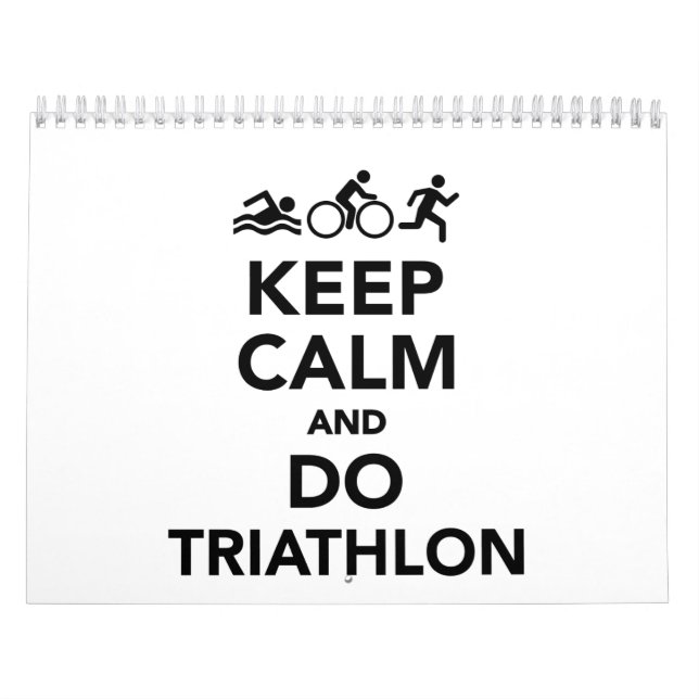 Behalten Sie ruhig und tun Sie Triathlon Kalender (Titelbild)