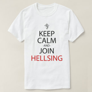 Behalten Sie ruhig und verbinden Sie Hellsing T-Shirt