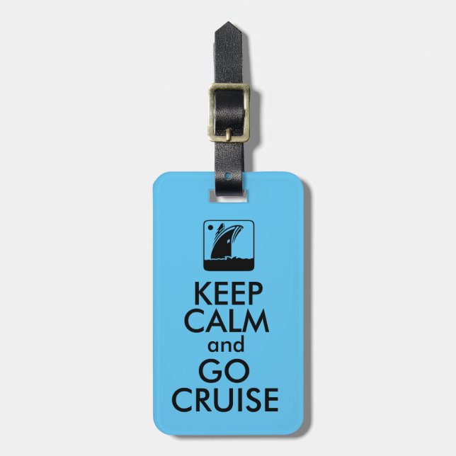 Behalten Sie ruhige Kreuzfahrt Gepäckanhänger (Vorderseite vertikal)