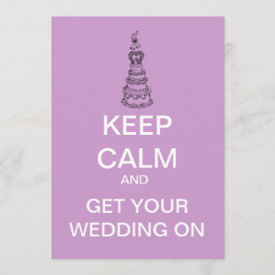 Behalten Sie ruhige kundenspezifische Einladung