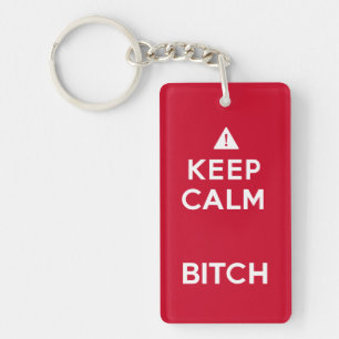 Behalten Sie ruhige Parodie lustiges Keychain Schlüsselanhänger