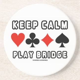 Behalten Sie ruhige Spiel-Brücke (vier Untersetzer