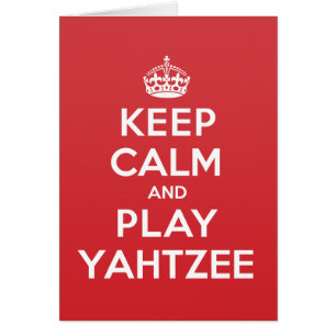 Behalten Sie ruhige Spiel Yahtzee