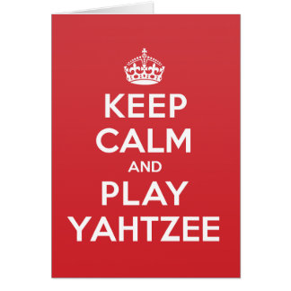 Behalten Sie ruhige Spiel Yahtzee