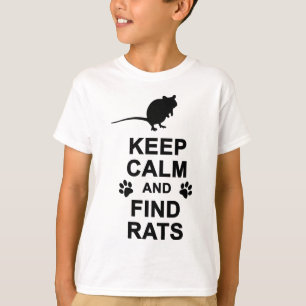 Behalten Sie ruhige und Entdeckungs-Ratten T-Shirt