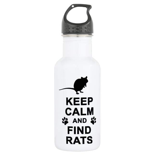 Behalten Sie ruhige und Entdeckungs-Ratten Trinkflasche (Vorderseite)