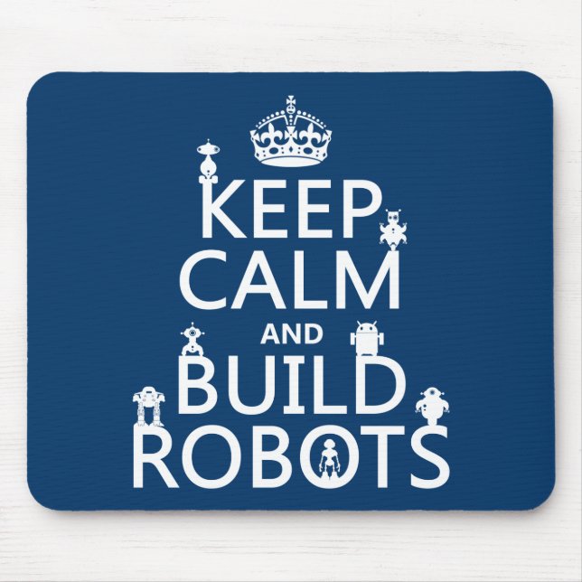 Behalten Sie ruhige und Gestalt-Roboter (in Mousepad (Vorne)