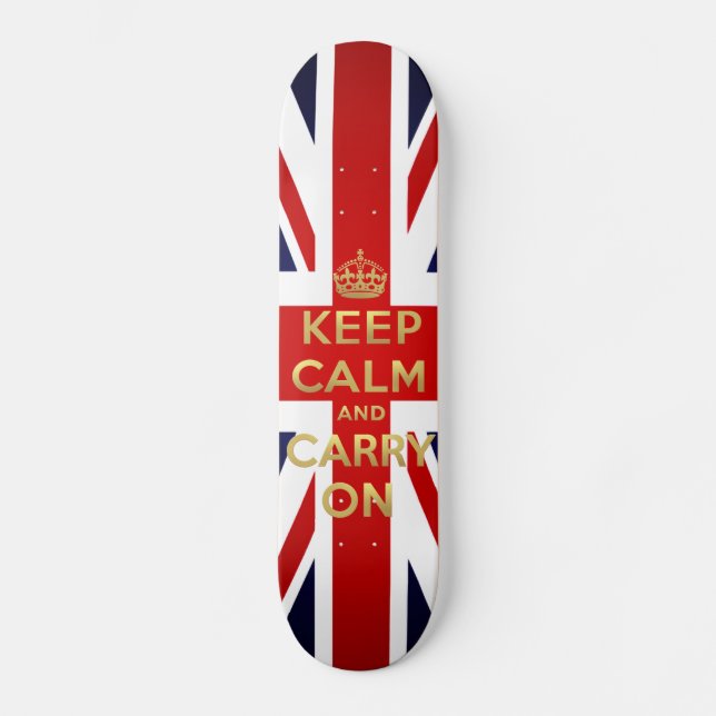 Behalten Sie ruhigen britischen Skateboard (Vorderseite)