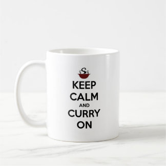behalten Sie ruhigen Curry an Tasse