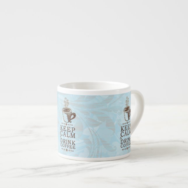 Behalten Sie ruhigen Getränk-Kaffee Espressotasse (Vorderseite Rechts)