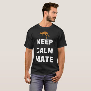 Behalten Sie ruhigen Kamerad-Känguru-Australier-T T-Shirt