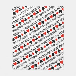 Behalten Sie ruhigen Karten-Anzugs-Spaß des Fleecedecke