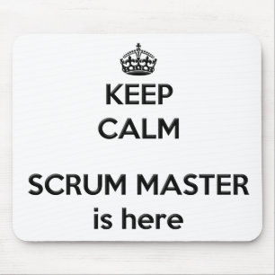 Behalten Sie ruhigen Scrum-Meister Mousepad