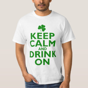 Behalten Sie ruhigen Spaß St. Patricks Tages T-Shirt