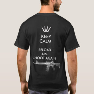 BEHALTEN SIE RUHIGEN ZIEL-TRIEB-WIEDER T - SHIRT